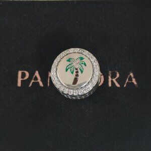 Pandora Palm Tree Coconuts Charm Bead S925 Silver with box